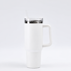 Premium Insulated Travel Tumbler with Handle & Straw