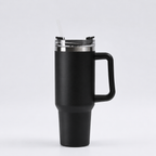 Premium Insulated Travel Tumbler with Handle & Straw
